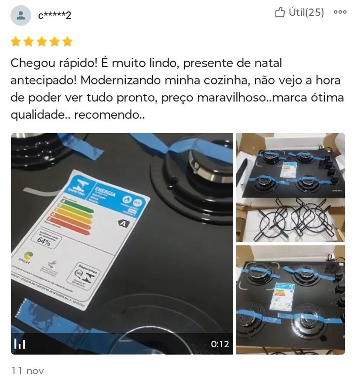 Cooktop Itatiaia Essencial 4 bocas preto bivolt - Foto 6