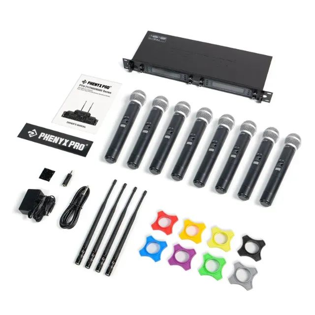 Sistema de Microfone Sem Fio PTU-6000-8H - Phenyx Pro | 8 Canais UHF Profissionais - Foto 6