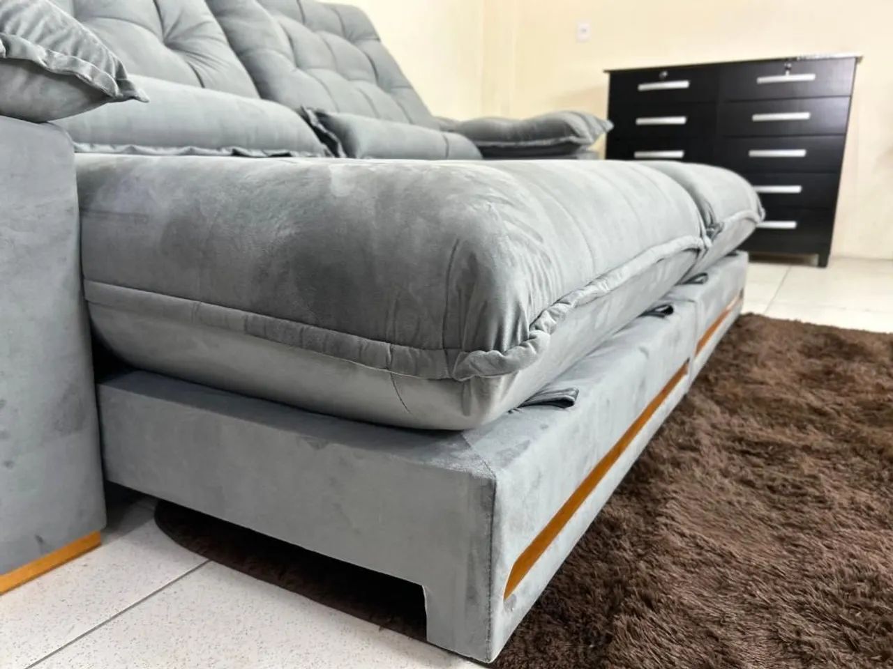 SOFÁ DURABILIDADE CONFORTO ALTA TECNOLOGIA LEIA DESCRIÇÃO E SURPREENDA-SE!! 72LO9 - Foto 5