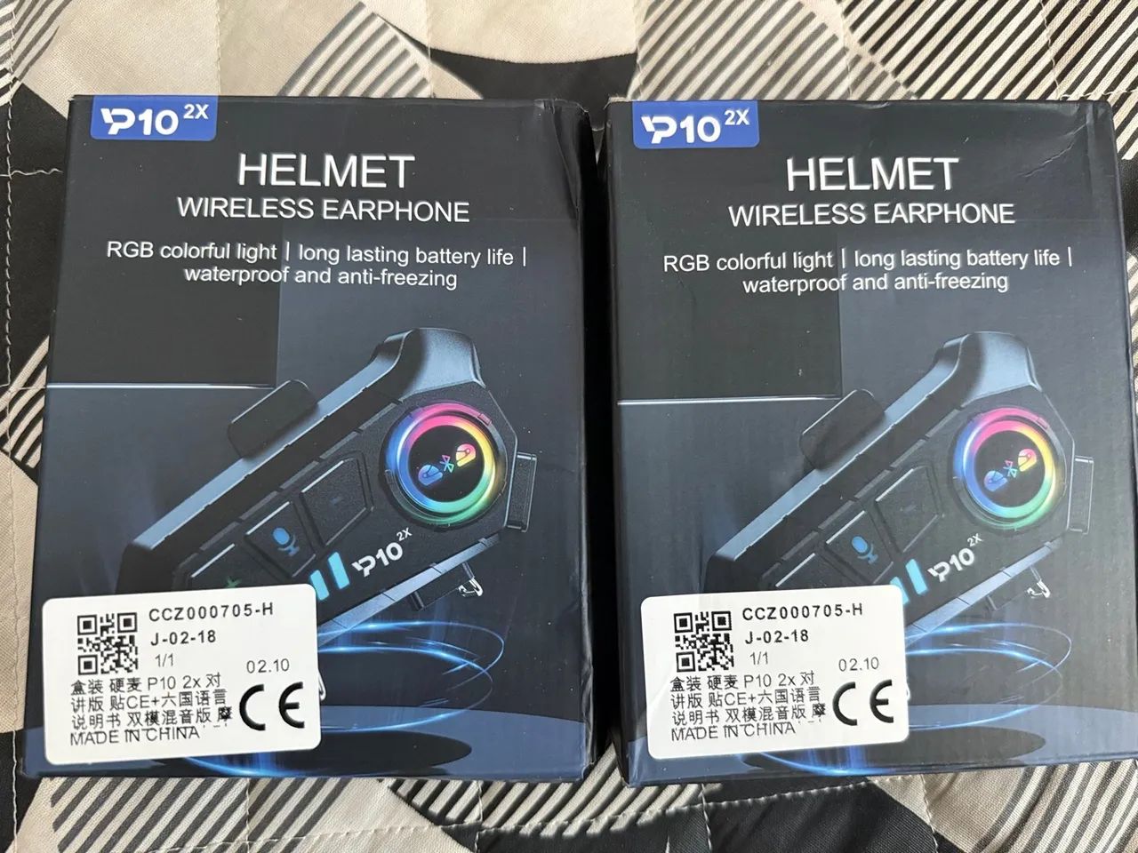 Intercomunicador capacete Moto - P10 - 2 unidades