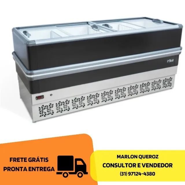 Ilha de Congelados 2M Preta Polar 127V