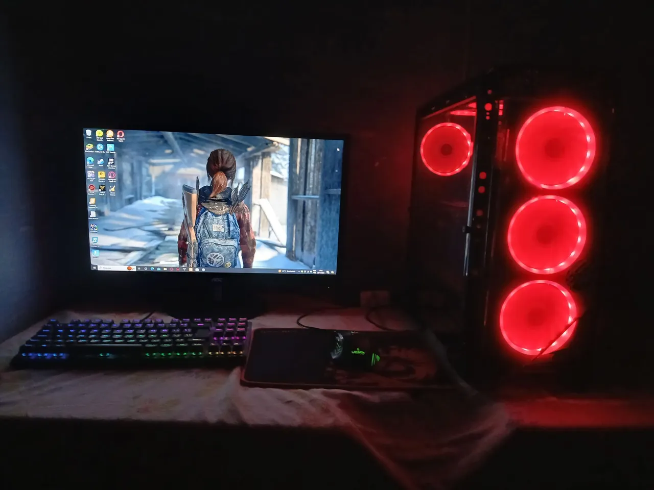 PC Gamer com Gabinete RGB