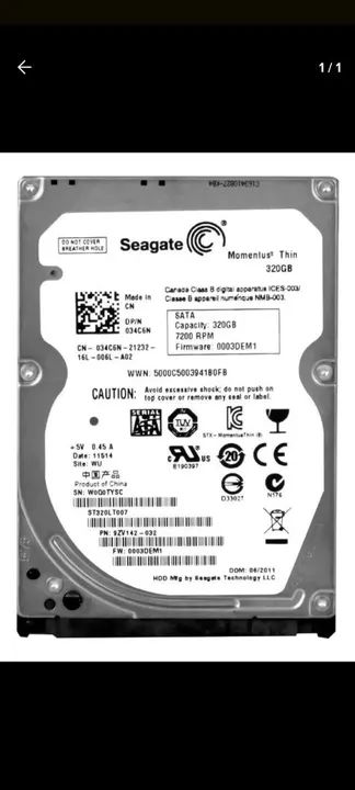 HD Seagate 320gb