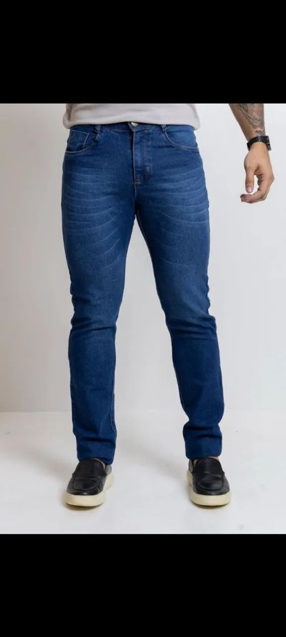 Calça jeans masculina com lycra do 36 ao 52 - Foto 5
