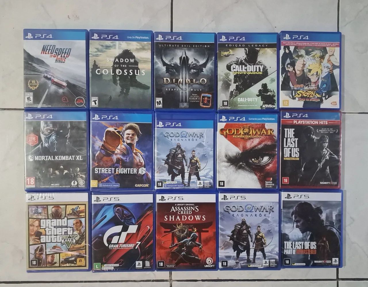 Jogos de Ps4 e ps5 original 