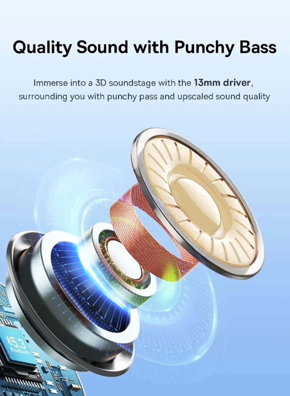 Baseus Bowie E16 - Fone Bluetooth 5.3 TWS - NOVO / Lacrado - Foto 4