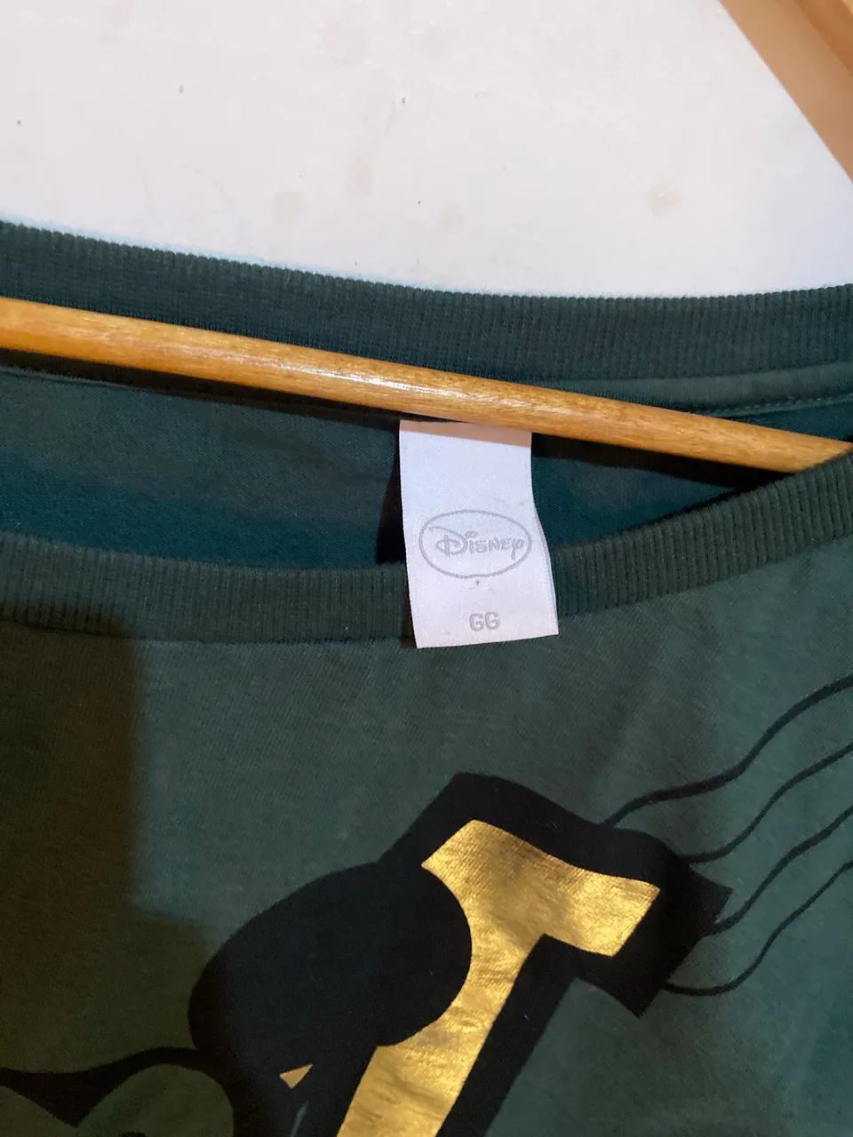 Moletom blusão Mickey mouse rules Disney - verde com dourado GG - Foto 3