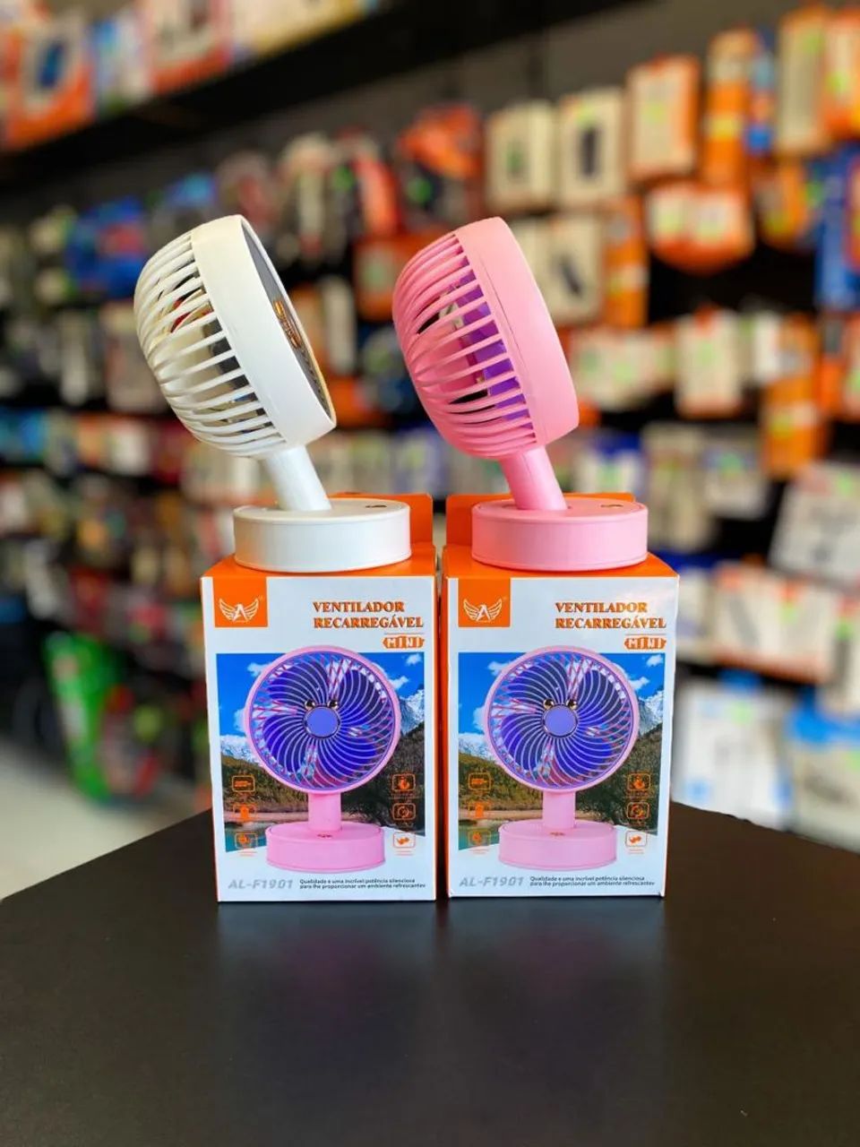 MINI VENTILADOR DE MESA SEM FIO ALTOMEX AL-F1901 - Foto 2