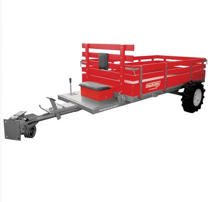 Carreta Agrícola Vermelha - Ideal para Trabalho Rural