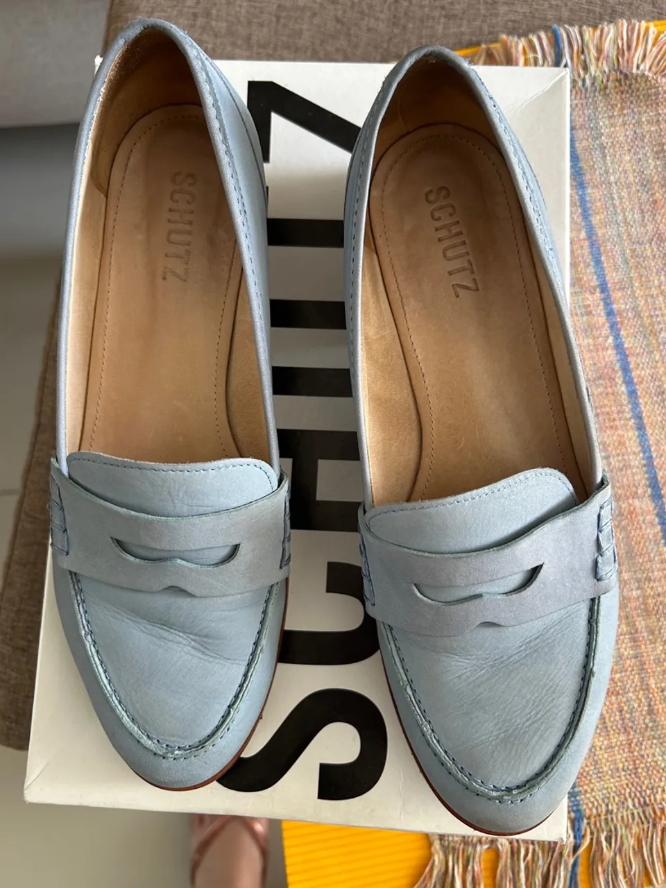 Sapatos Schutz Loafer Azul Claro