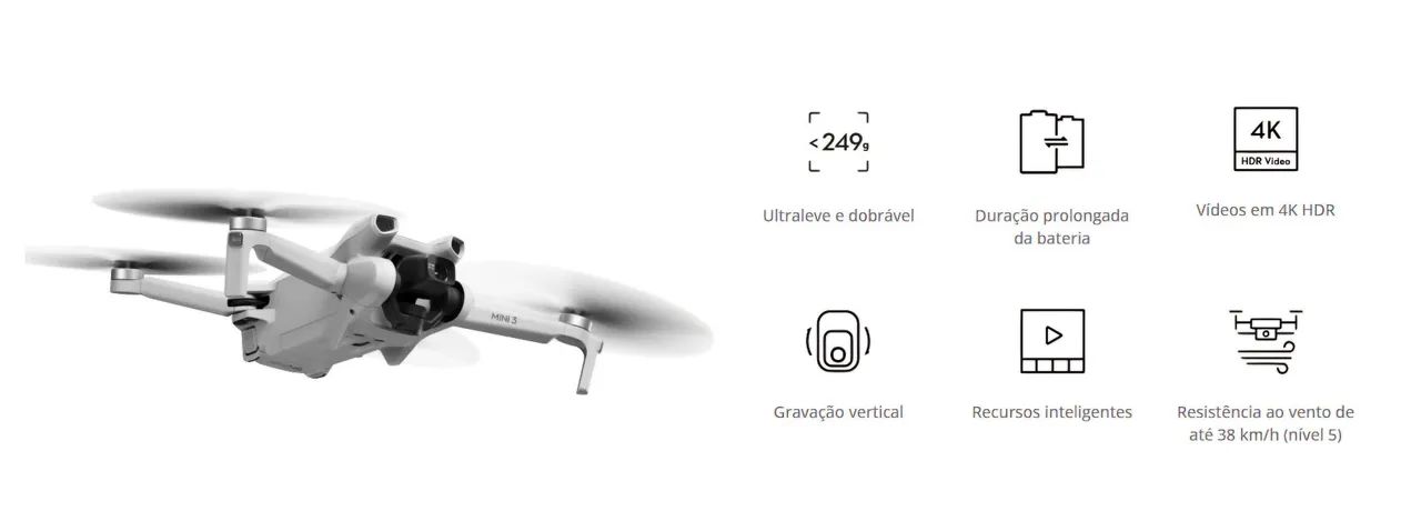 Drone Dji Mini 3 Standard - Caixa lacrada  - Foto 3