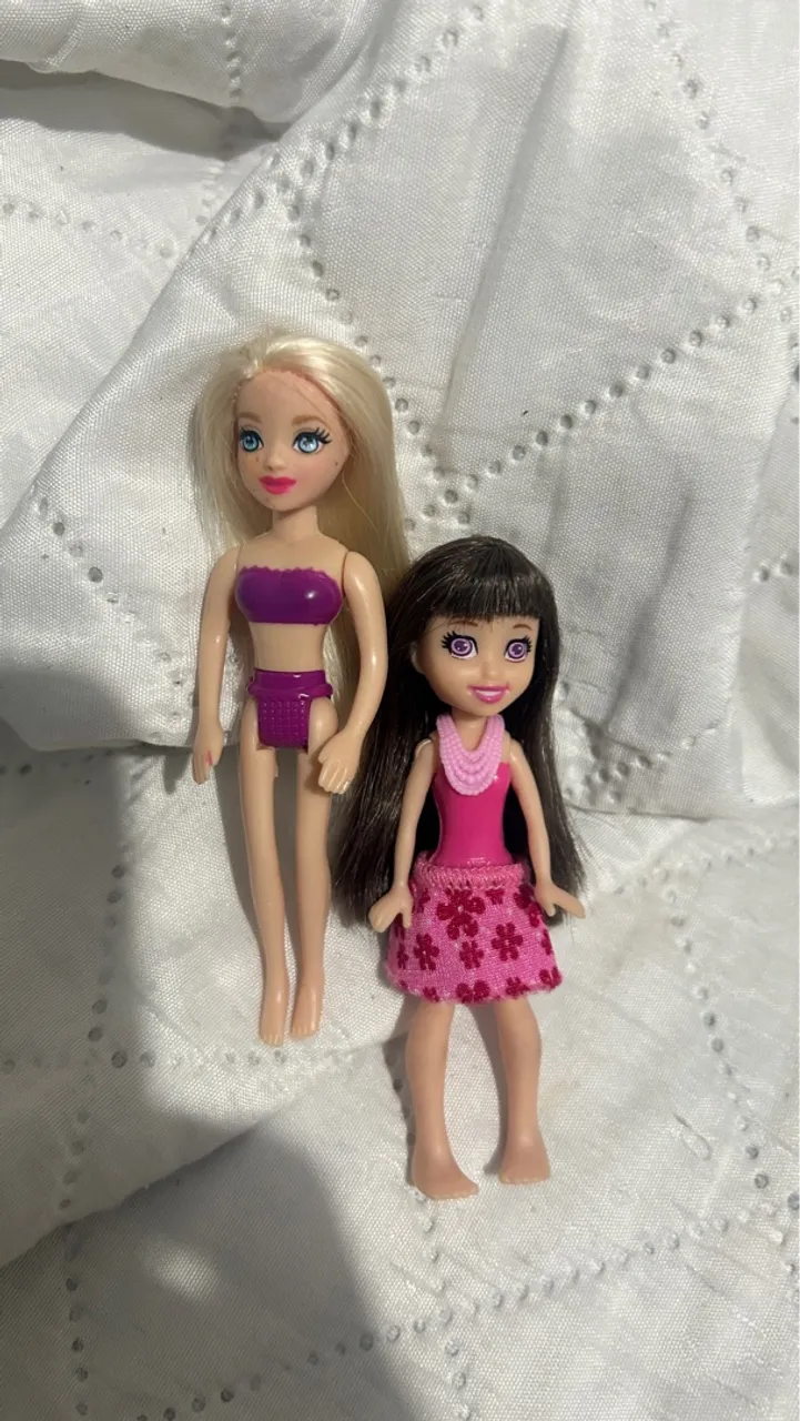 Bonecas Polly Pocket com franja