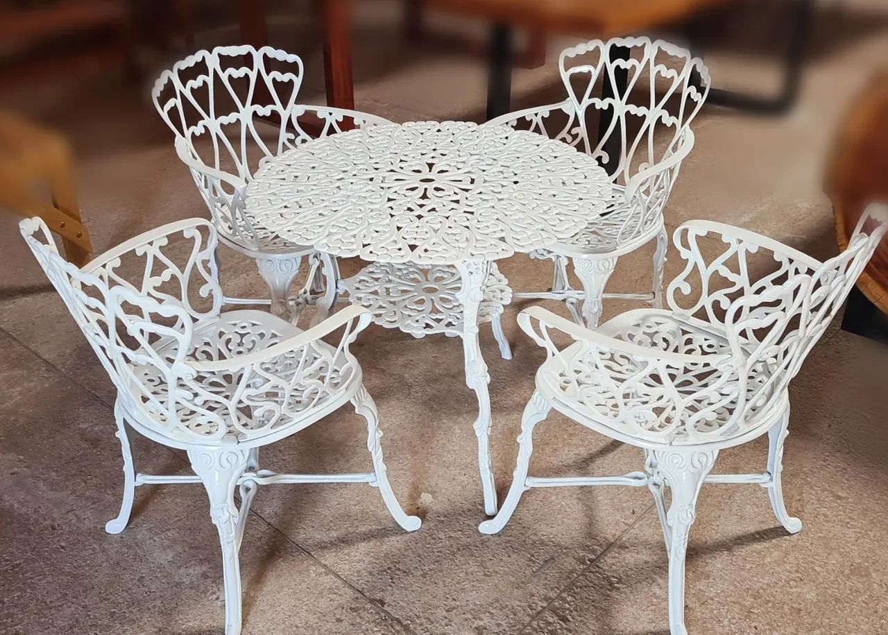 Conjunto Viena Branco - Alumínio fundido 