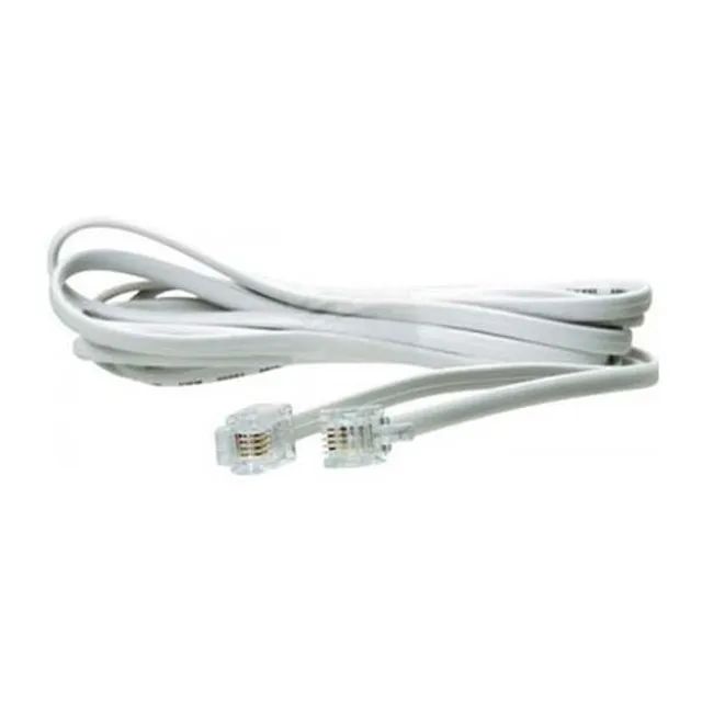 Kit 10 Cabo Rj11 X Rj11 P/ Telefone Fixo 1 Metro  - Foto 3