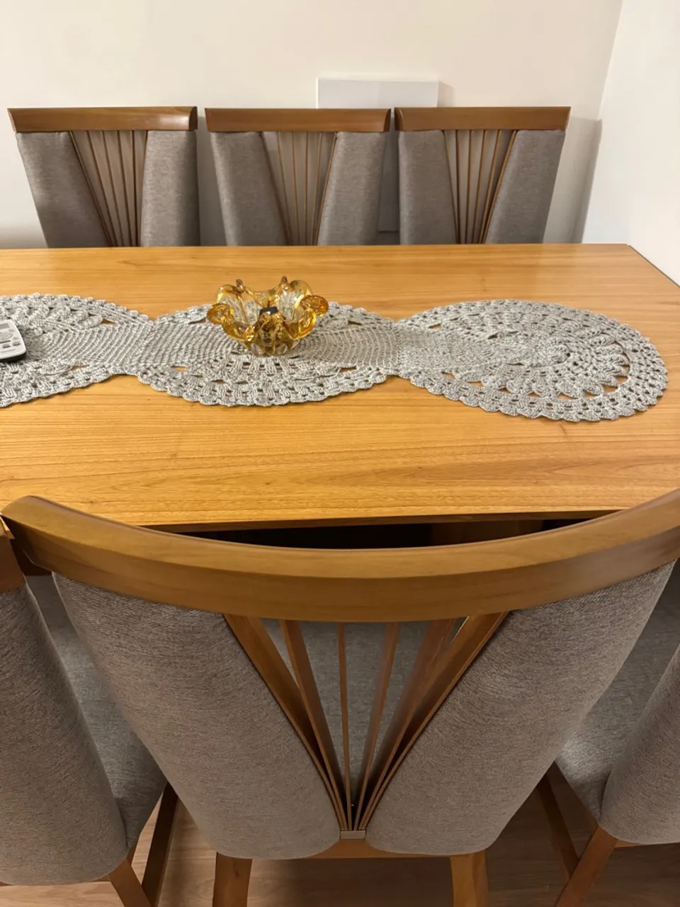 Conjunto Mesa de Jantar 6 Cadeiras Madeira