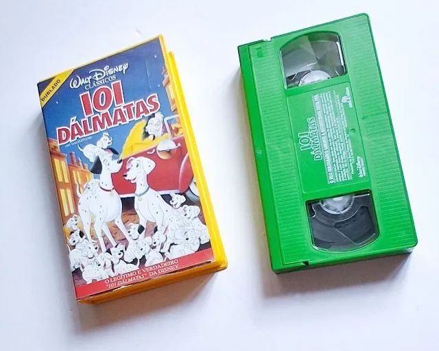 fita vhs verde original disney 101 dálmatas dublado