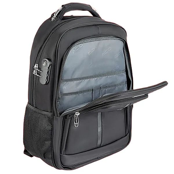 Mochila Para Notebook até 17", Sistema Antifurto, Semi Impermeável, Preto - Aco  - Foto 2