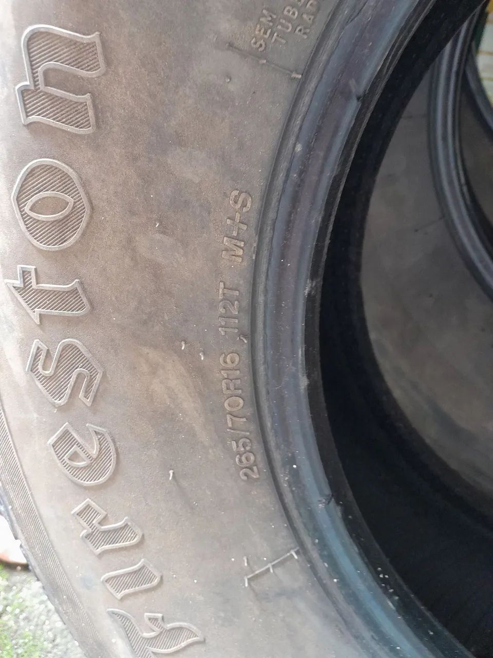Pneus 265/70 R16- 4 pneus usado hillux  - Foto 4