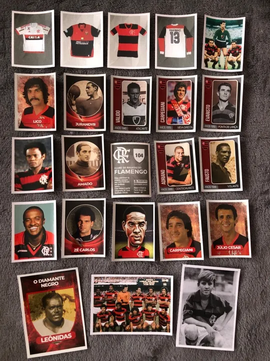 40 Figurinhas do Álbum Flamengo Sempre Eu Hei de Ser