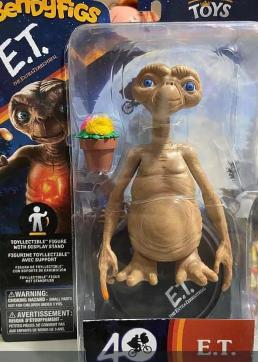 Boneco E.T. The Extra-Terrestrial - 40 Anos - Coleção Bendyfigs