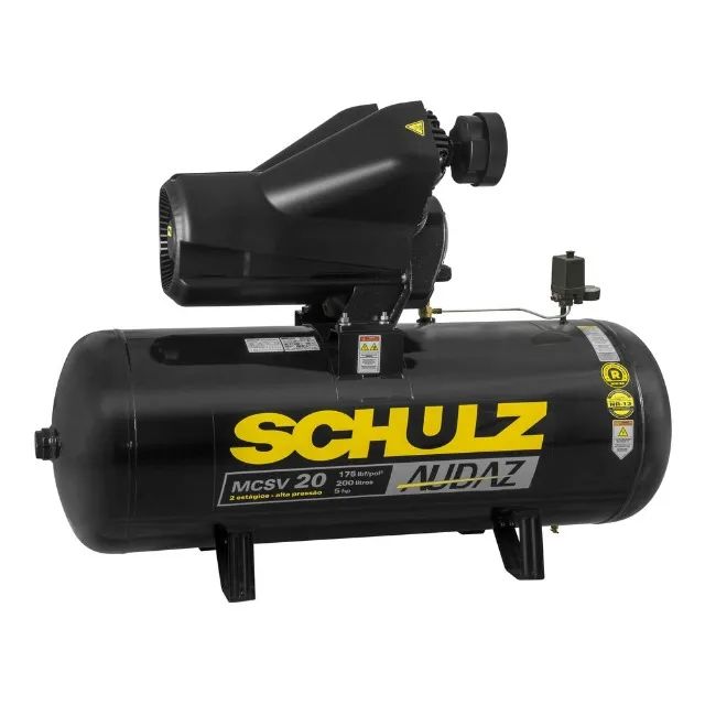 Compressor Ar 200L 20-200L Audaz Mcsv-20 5Hp 220/380V  Schulz