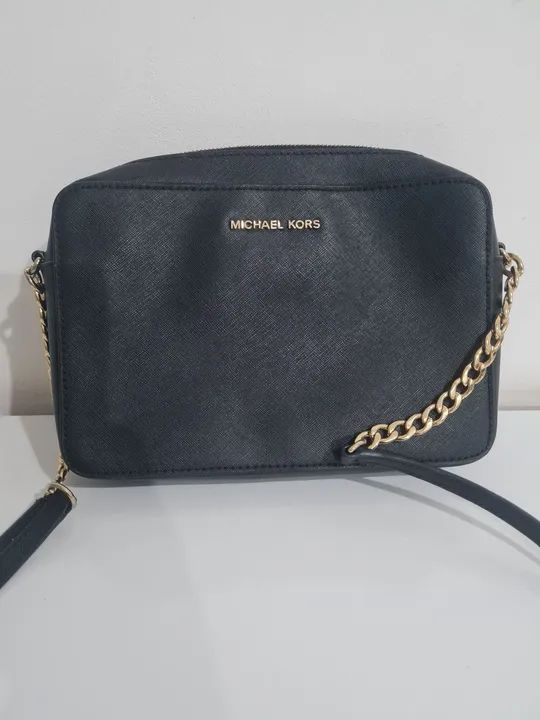 Bolsa Transversal Michael Kors Crossbody Preta Original
