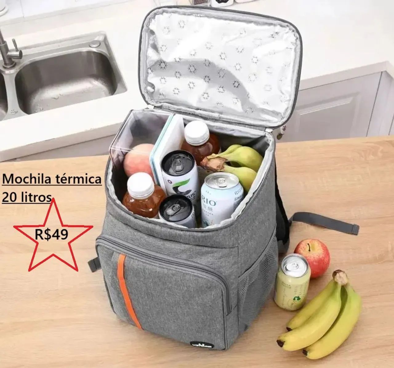 Mochila térmica Bolsas, malas e mochilas Jardim Aurélia