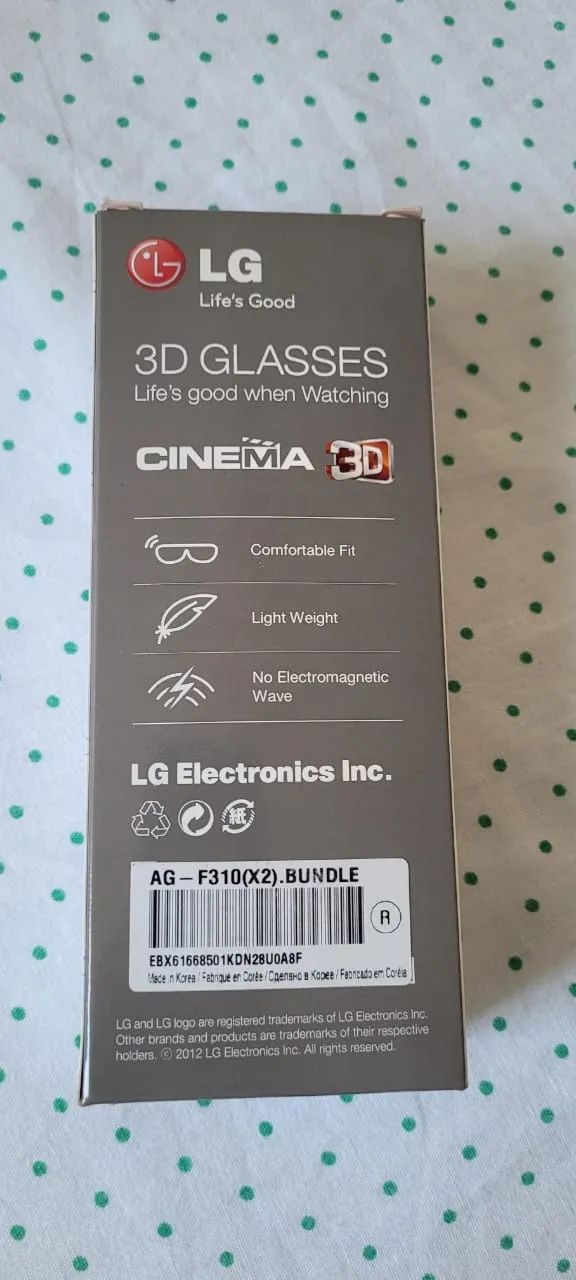 Oportunidade única, 01 par de óculos 3D LG praticamente zero - Foto 3