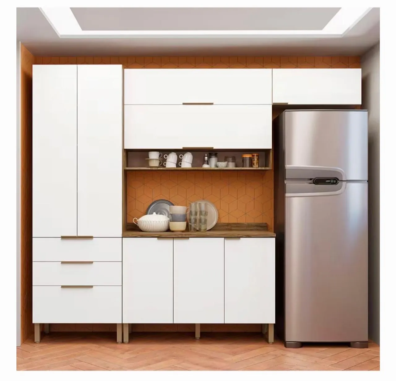 Armário de Cozinha Moderno e Funcional