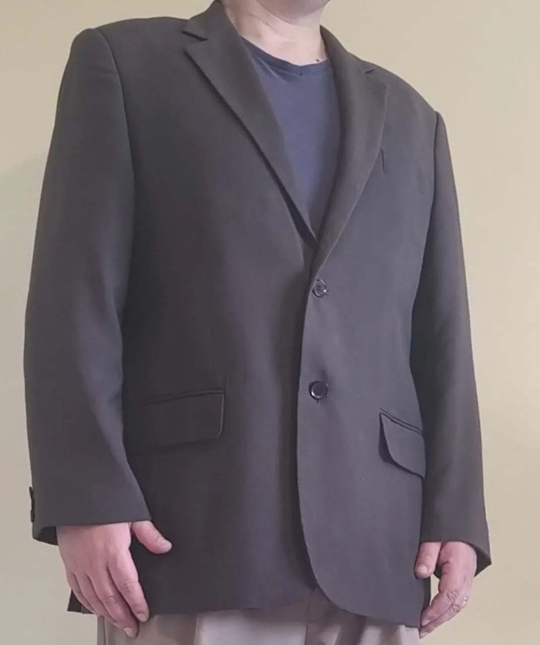 Blazer cinza escuro masculino