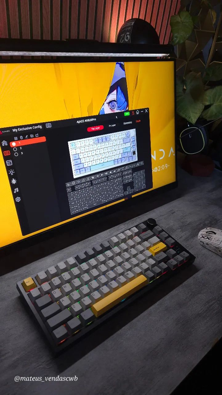 AJAZZ AK820Pro wireless with display and volume knop - Periféricos