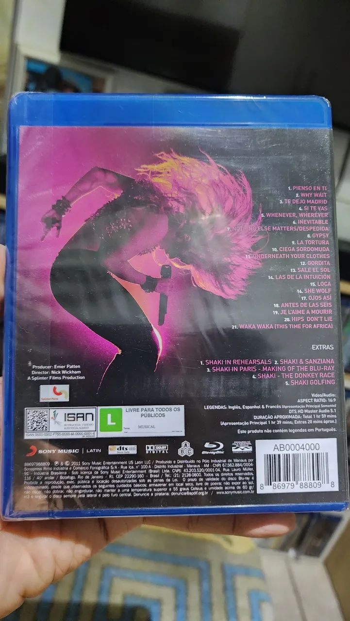 Blu-ray Shakira Live From Paris Lacrado - Foto 2