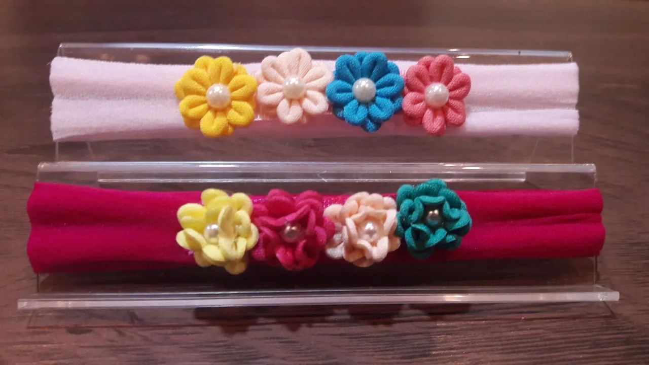 FAIXINHAS P/ BEBÊS - Flores - Foto 3