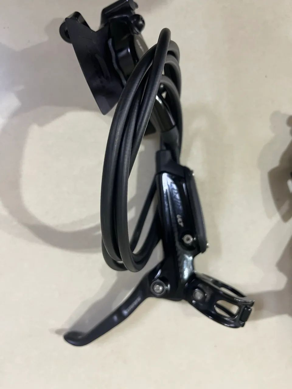 Par Freio Disco Hidráulico Sram Level Ultimate Carbono Black - Foto 3