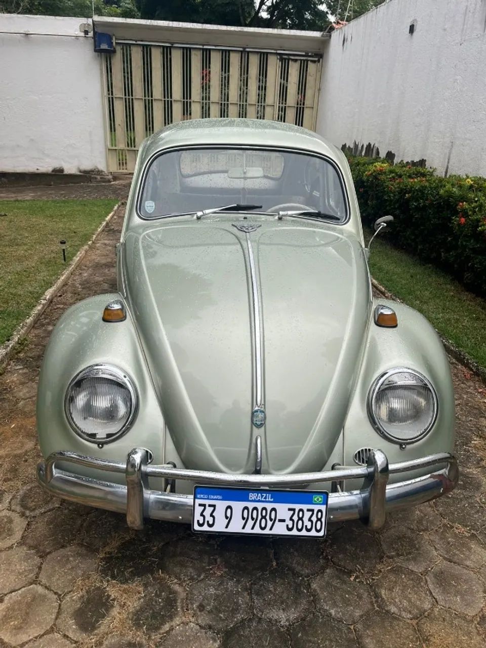 lindo fusca 66 motor 1300 placa preta