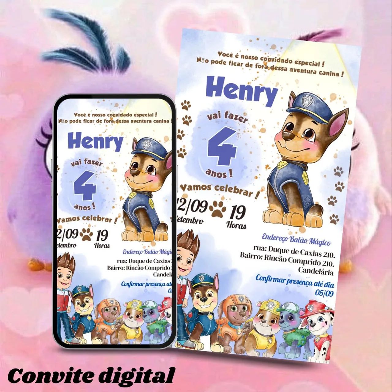 Convite Aniversário Interativo Digital 