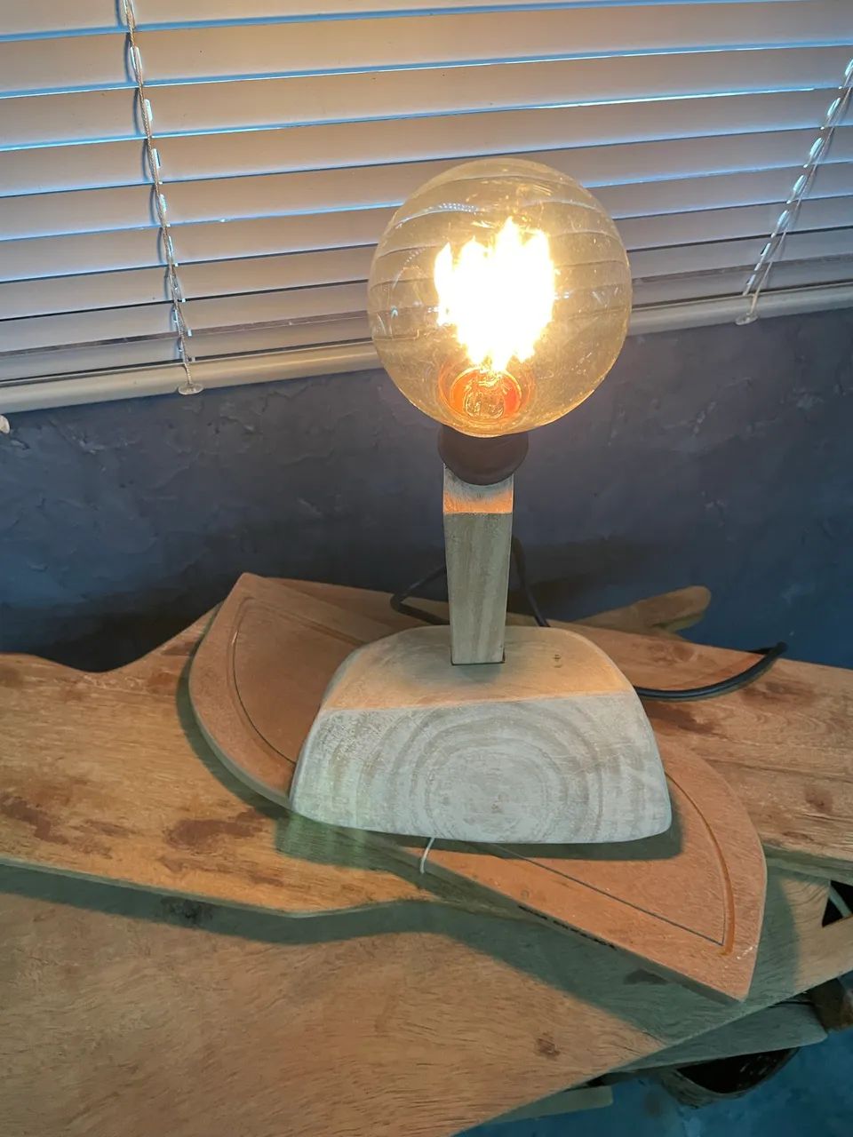 Kit 3 Luminárias arte madeira maciça   - Foto 6