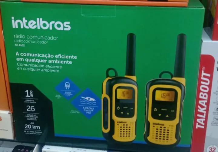 Walkie Talkie Intelbras RC 4102 - 20km Alcance