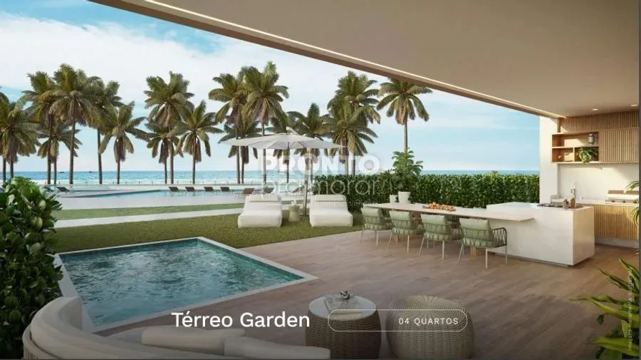 Super apartamento no DUE Orla Praia dos Carneiros. Alto padrão na beira-mar