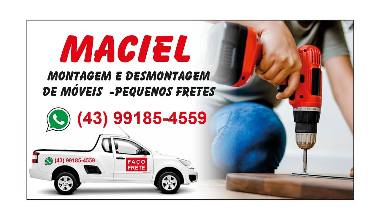 Faço montagem e desmontagem de móveis em geral