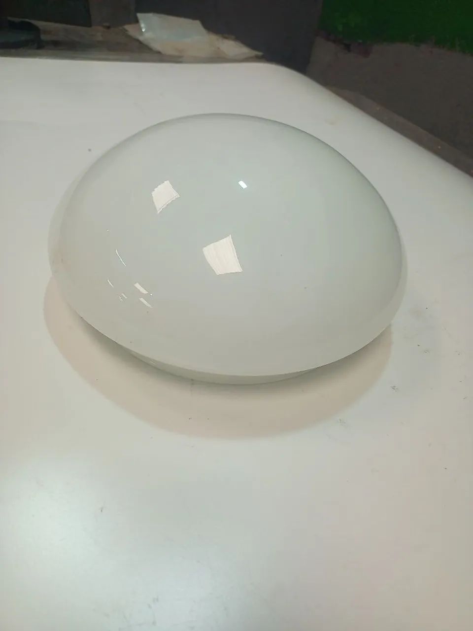 Cúpula de opalina leitosa antiga e USADA. - Foto 2