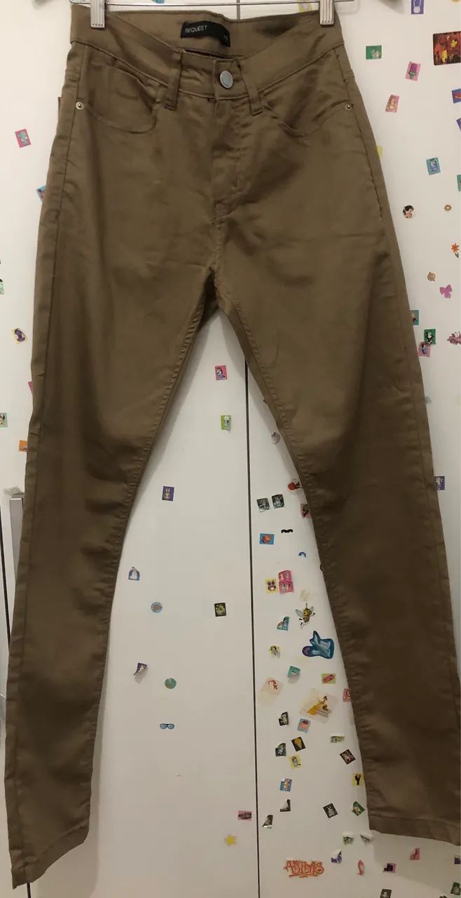 Calça slim masculino nova