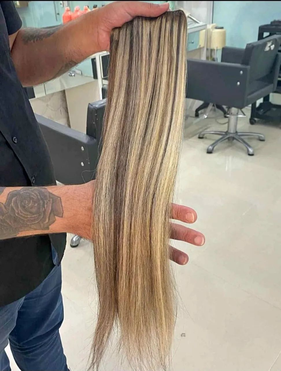 Cabelo Humano com Mechas sul