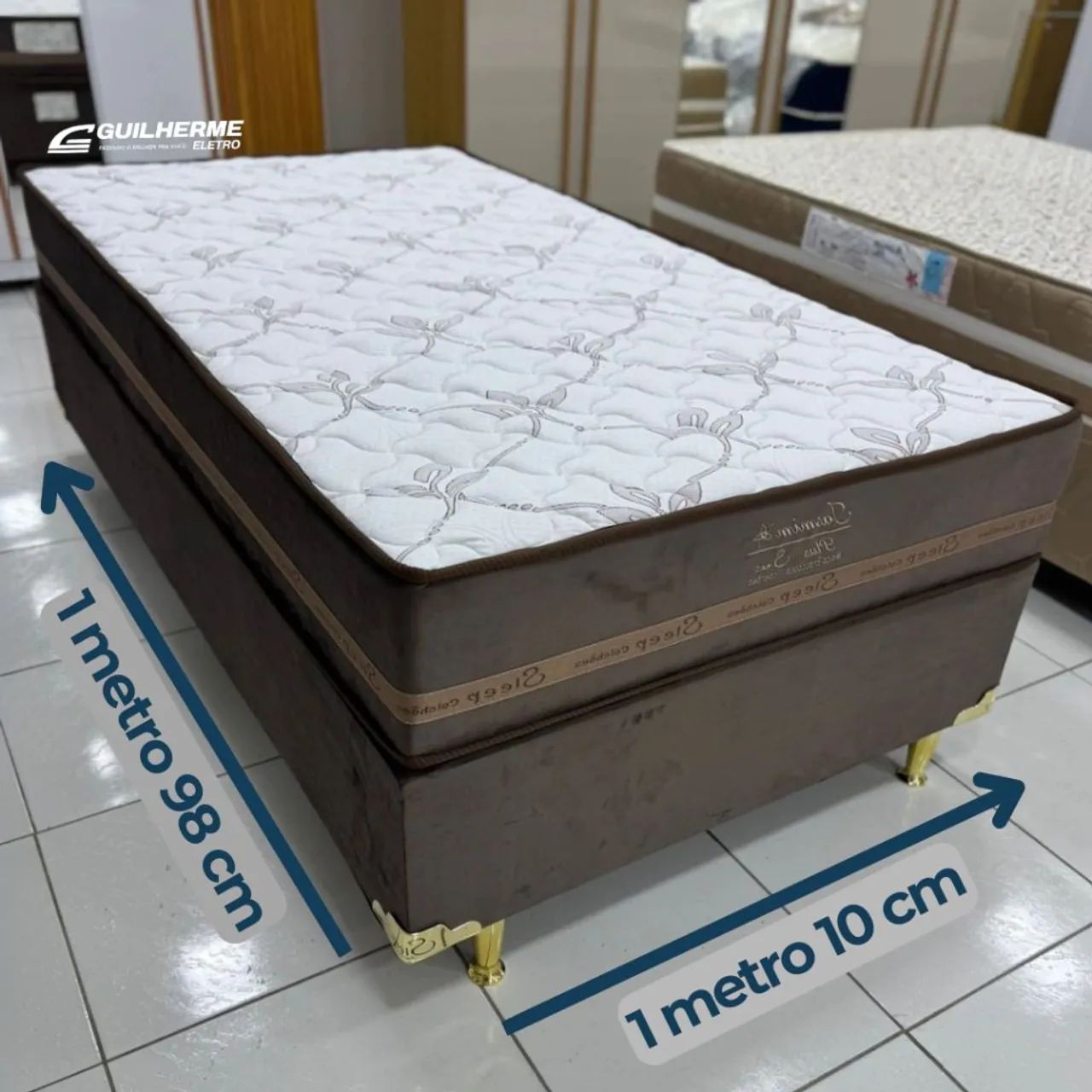 Cama Solteirão 110×200 molas ensacadas - Foto 2