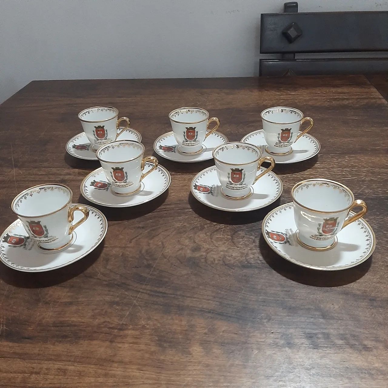 Jogo de Xícaras de Café IV Centenário de São Paulo 