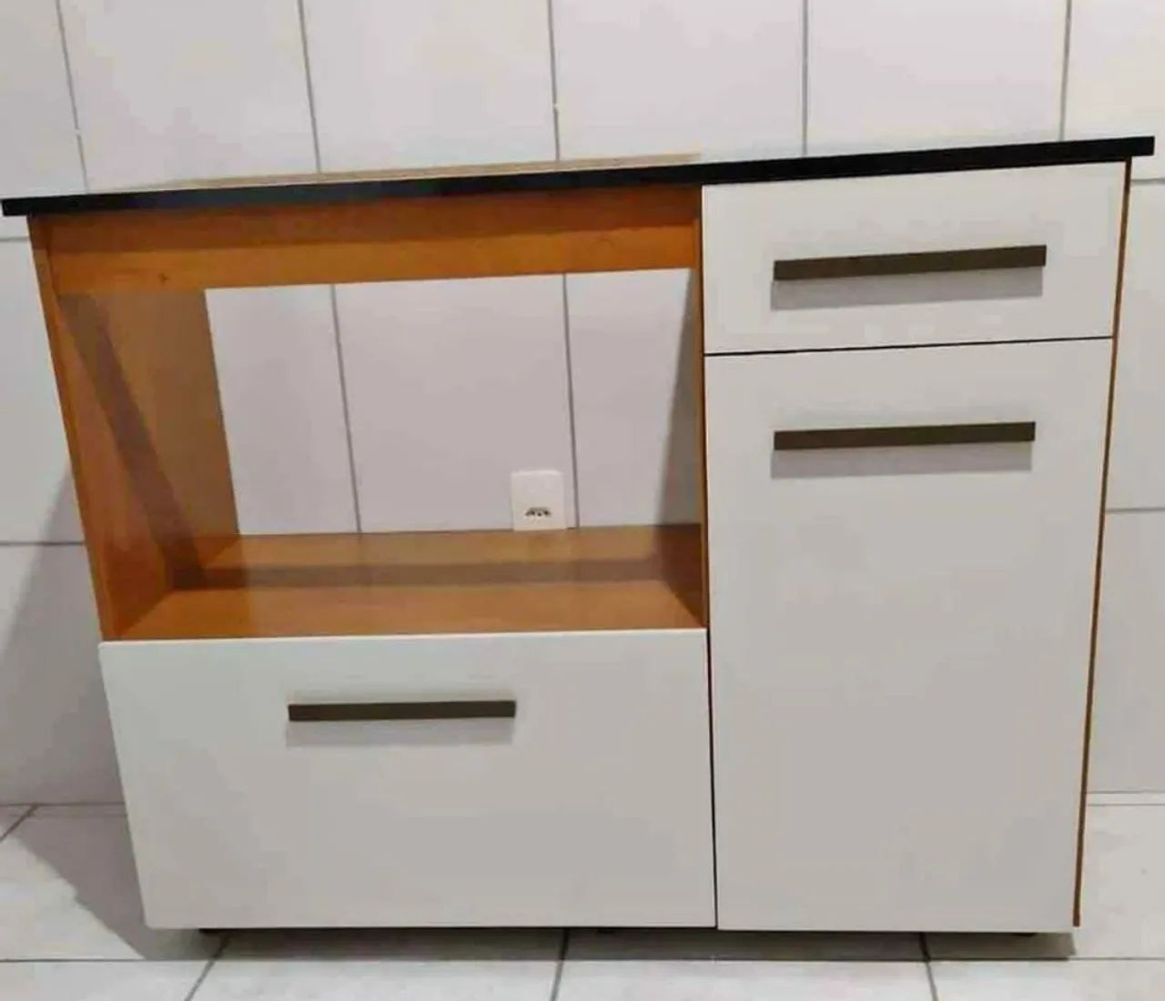 Balcão violeta para cooktop (sem fogão) 