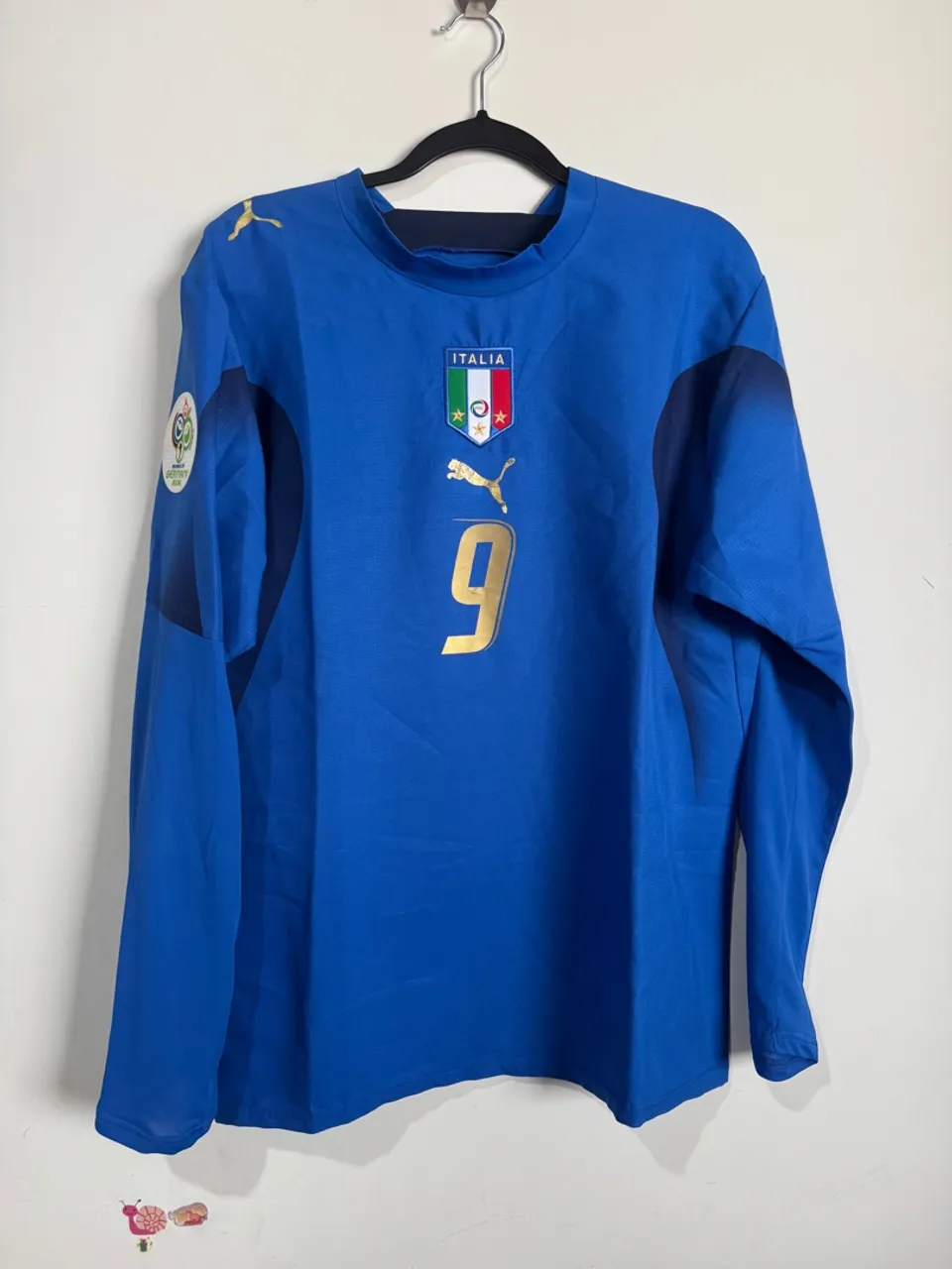 Camisa Itália Copa do Mundo 2006 Luca Toni 9 nova na etiqueta
