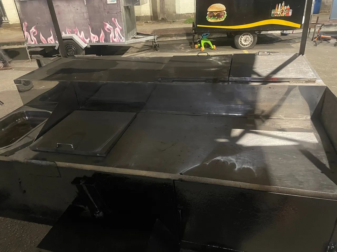 Carrinho semi novo balcão de inox  - Foto 4