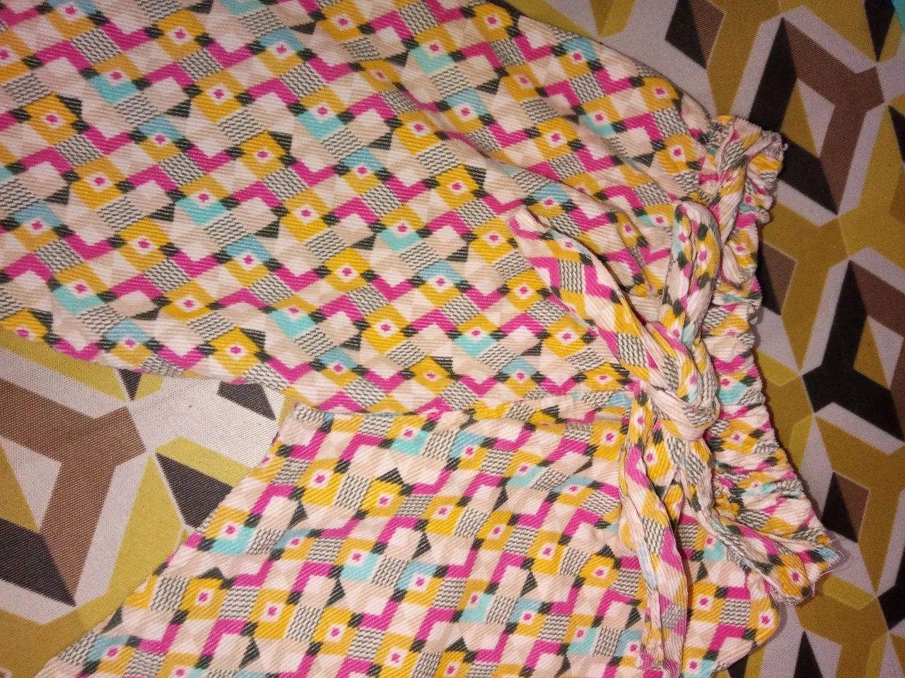 Calça de bebê - Estampa geométrica - Foto 3