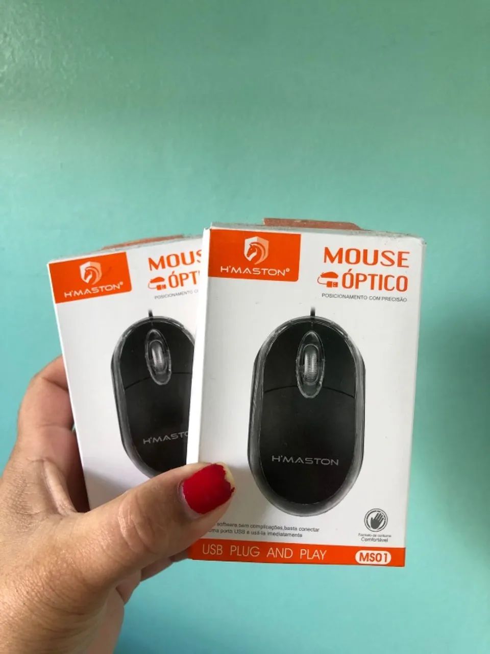 Mouse Usb Com Fio Óptico Novo - Garantia